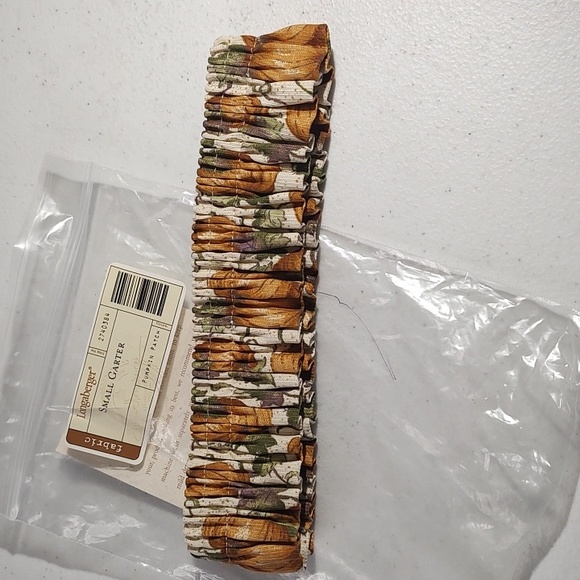 Longaberger Pumpkin Patch Fabric Garter New In Package - Picture 3 of 6